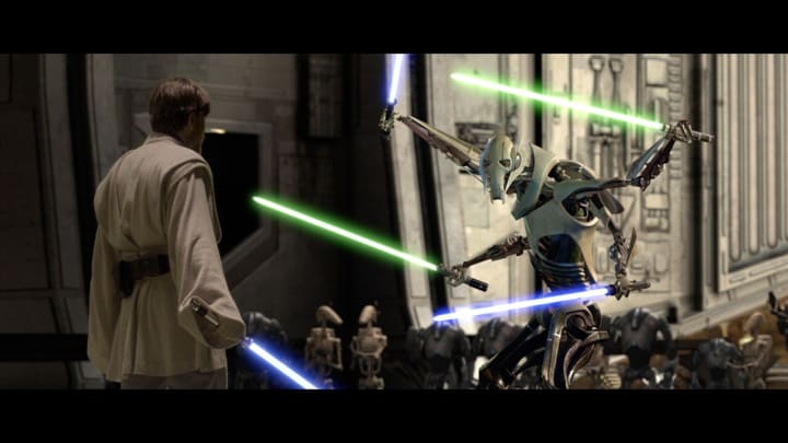 Star Wars: Episode III - Revenge of the Sith. General Grievous. Obi-Wan Kenobi. Image Credit: StarWars.com