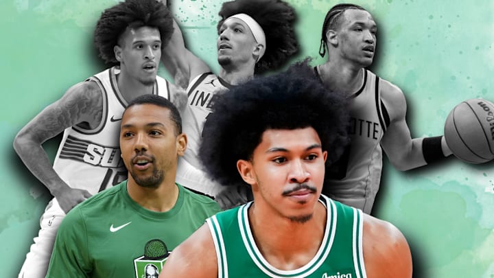 Ron Harper Jr., Phil Pressey, Jalen Bridges, Kendall Brown, and Wendell Moore Jr.