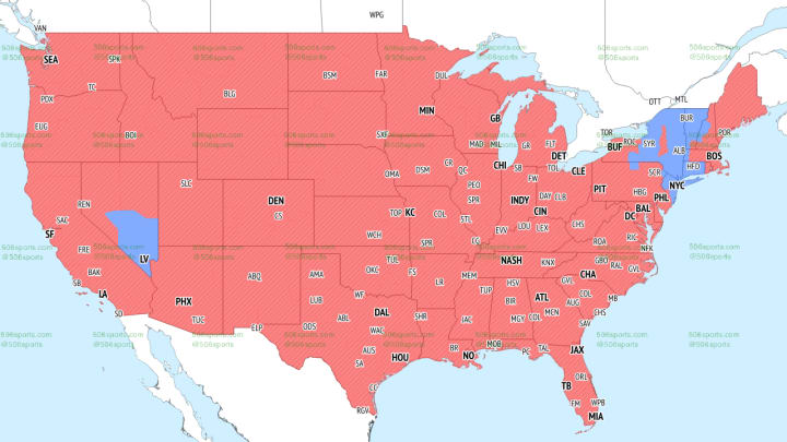 FOX Late Week 9 NFL TV Coverage Map