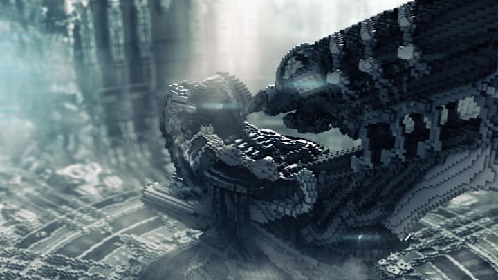 A Minecraft version of one of H.R. Giger's creations.