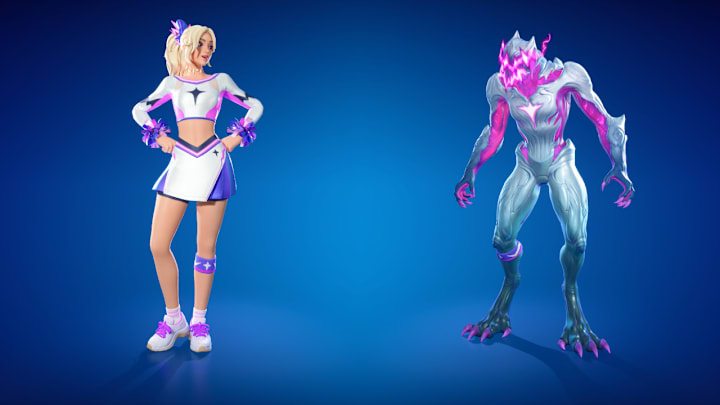 A cheerleader and and a beast of strange energy.