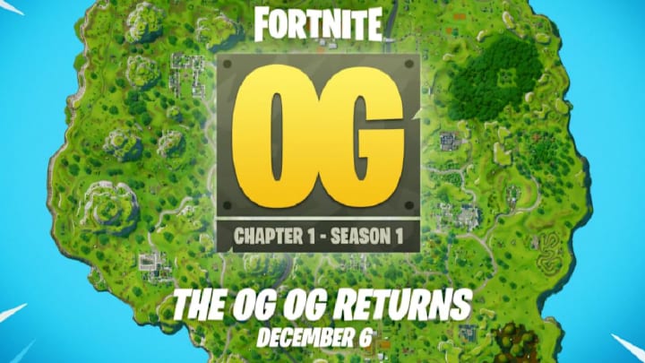 Fortnite OG Chapter 1 Returns Next Month