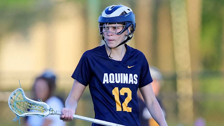St. Thomas Aquinas midfield Jordan Palmer is a 2025 USA Lacrosse All-American. St. Thomas Aquinas midfield Jordan Palmer is a 2025 USA Lacrosse All-American.