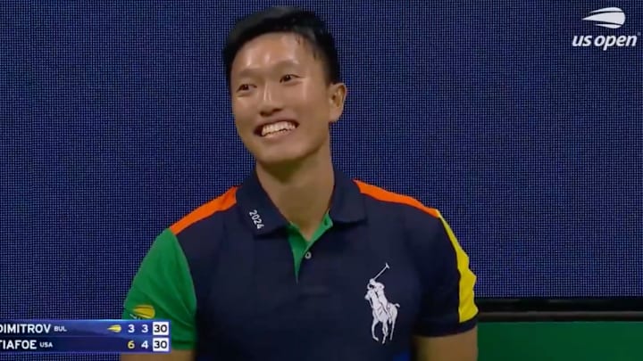 A U.S. Open ballboy reacts to his viral moment.