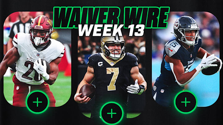 Jeremy McNichols (left), Taysom Hill (center), and Nick Westbrook-Ikhine (right) are top waiver wire adds in fantasy this week. Jeremy McNichols (left), Taysom Hill (center), and Nick Westbrook-Ikhine (right) are top waiver wire adds in fantasy this week.