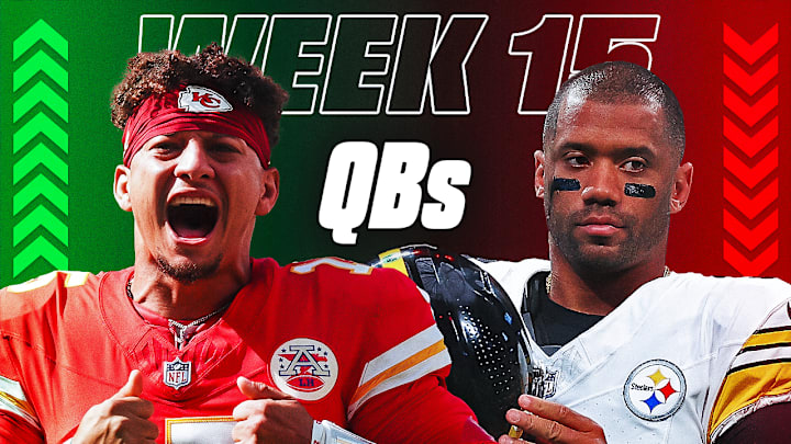 Patrick Mahomes (left) is a start this week while Russell Wilson (right) is a sit. Patrick Mahomes (left) is a start this week while Russell Wilson (right) is a sit.