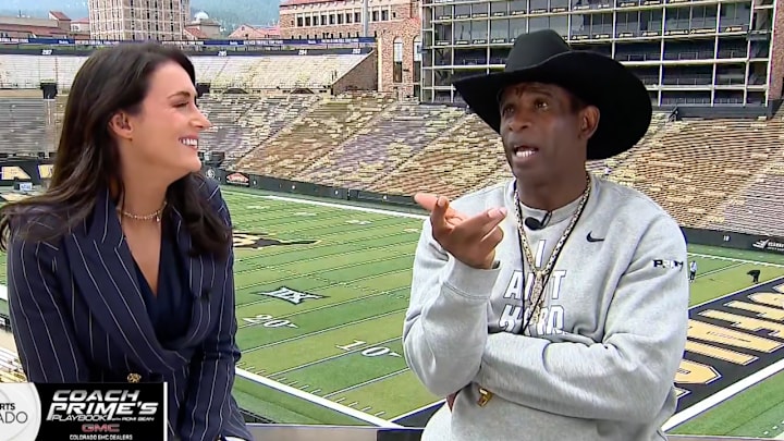 Deion Sanders can’t get over the smell of weed during Colorado home games. Deion Sanders can’t get over the smell of weed during Colorado home games.