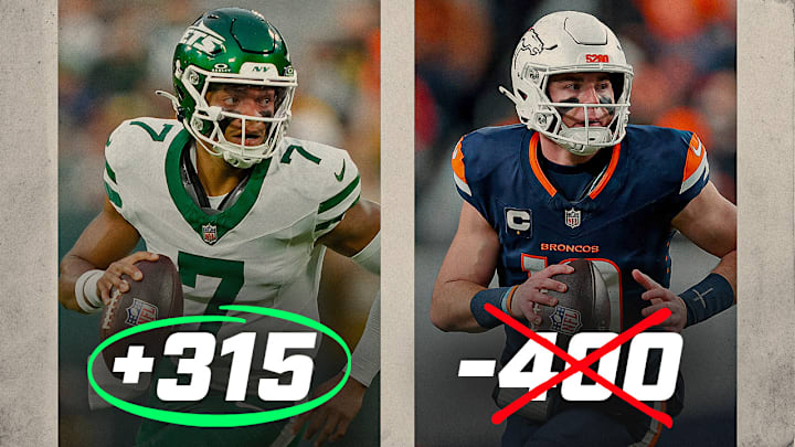 The Jets are underdogs to the Broncos in NFL Week 6 action. The Jets are underdogs to the Broncos in NFL Week 6 action.