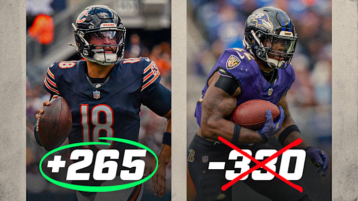 The Bears are road underdogs against the Ravens in Week 8. The Bears are road underdogs against the Ravens in Week 8.