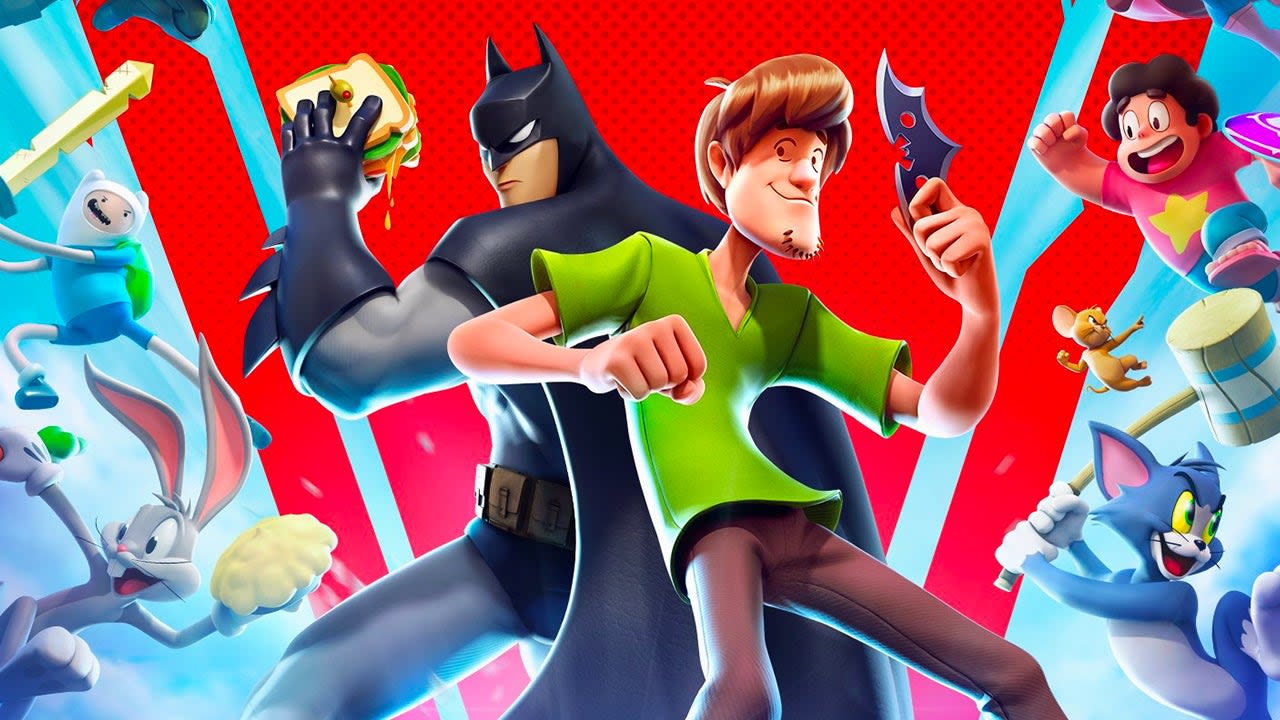 Batman and Shaggy on artwork for MultiVersus.
