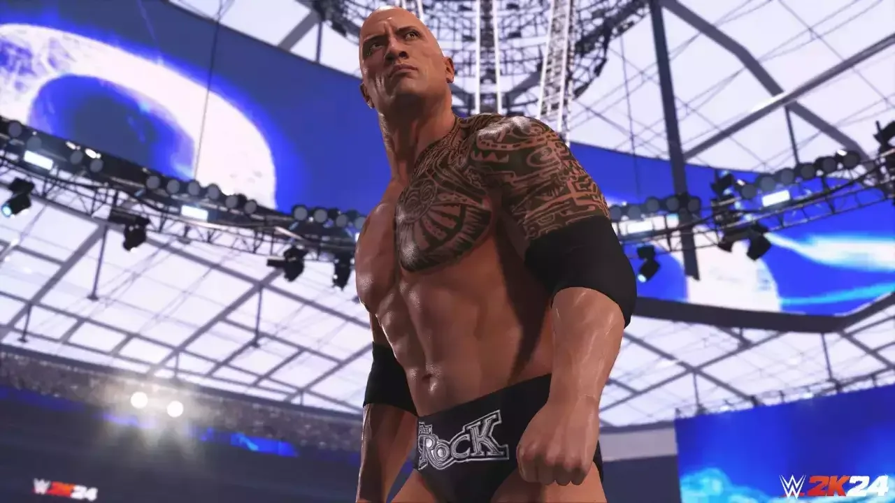WWE 2K24 The Rock entrance