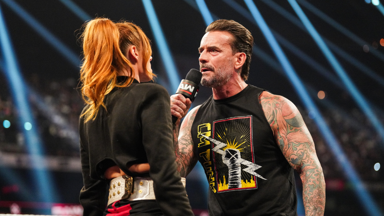 FULL MATCH: CM Punk \u0026 AJ Lee vs. Seth Rollins \u0026 Becky Lynch: Wrestlepalooza  2025, image size:1280x720