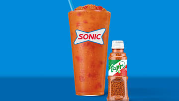 Strawberry Mangonada Slush with Tajin