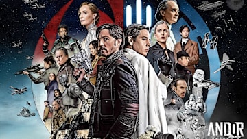 Star Wars: Andor final poster for Season 2 featuring the full cast. Image Credit: StarWars.com