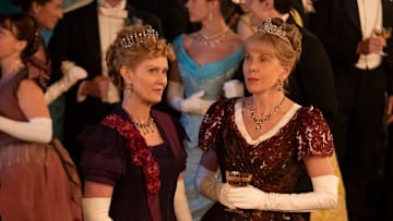 Cynthia Nixon, Christine Baranski in The Gilded Age season 3 on HBO