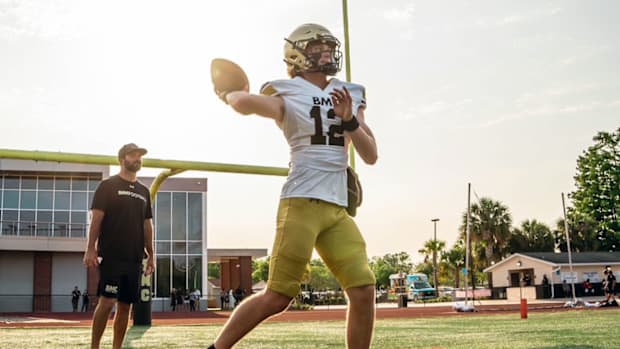 Bishop Moore quarterback Bjorn Jurgensen