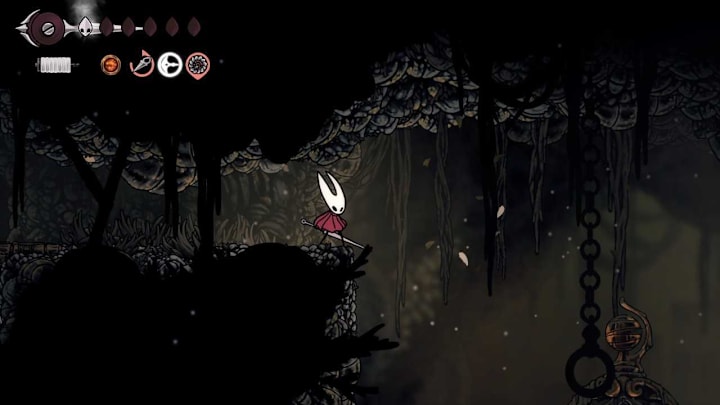 Hornet standing in the broken-open passage way above the Sinner's Road bench.