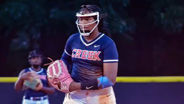 Spruce Creek softball pitcher Breanna Hopkins.