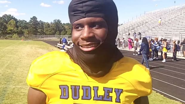 Dudley wide receiver Kordell Bartley.