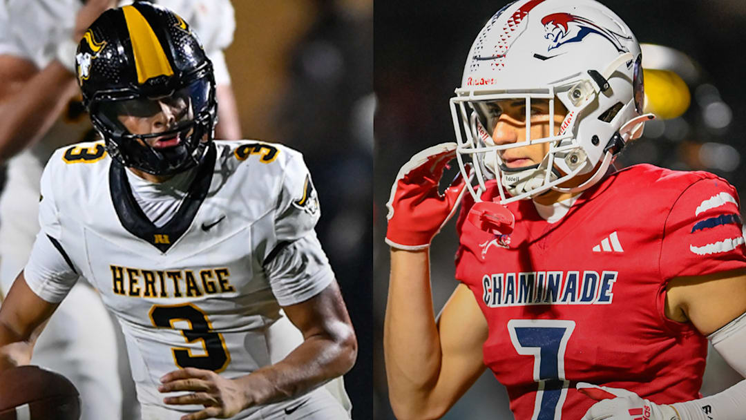 Stars Dia Bell (left) of American Heritage and Jasen Lopez on Chaminade-Madonna will lead their teams into battle on Friday as the rivalry between the two South Florida powers resumes.