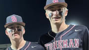 Devin Fitz-Gerald (left) and Jayden Dubanewicz of Majory Stoneman Douglas were two of 14 Florida high school baseball stars selected in this week's 2024 MLB Draft.