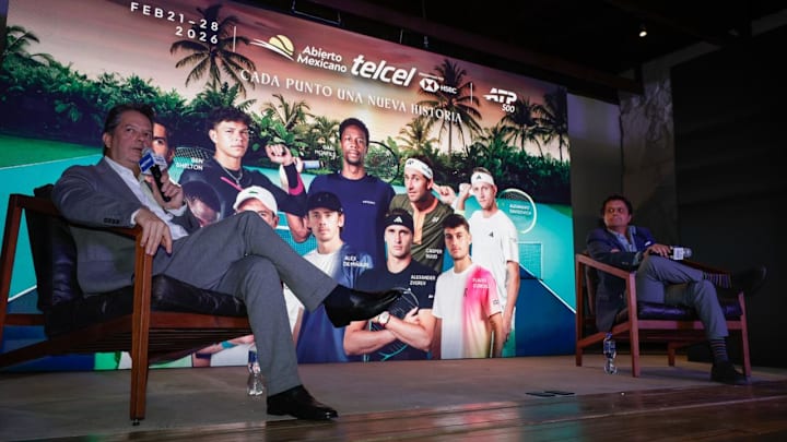 Álvaro Falla, director del Abierto Mexicano de Tenis, en la presentación del torneo.