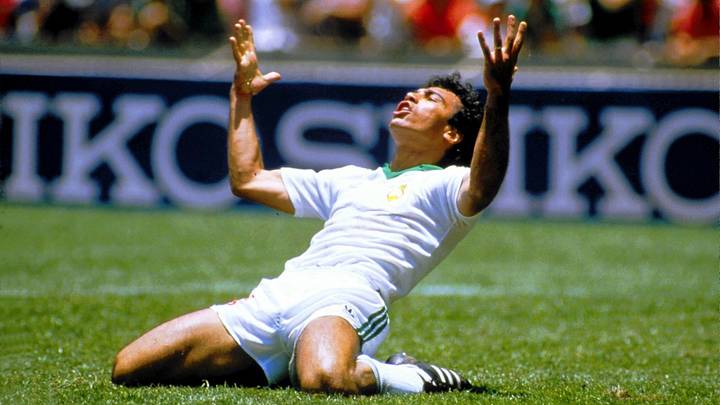 Hugo Sánchez se lamenta en el juego México vs. Paraguay, del Mundial 2026. Hugo Sánchez se lamenta en el juego México vs. Paraguay, del Mundial 2026.