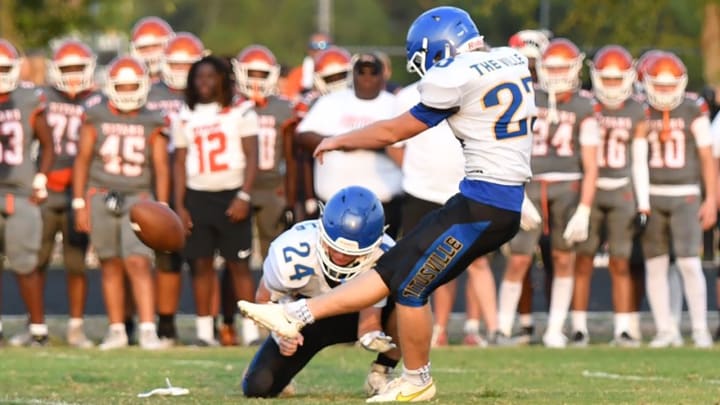 Titusville kicker Dean Roberts.