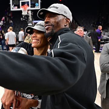 A'ja Wilson and Bam Adebayo celebrated the Aces' WNBA title Friday