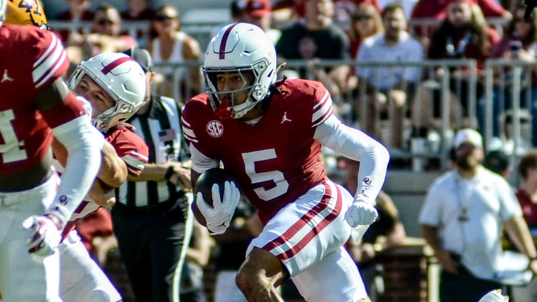 Oklahoma wide receiver Isaiah Sategna Oklahoma wide receiver Isaiah Sategna