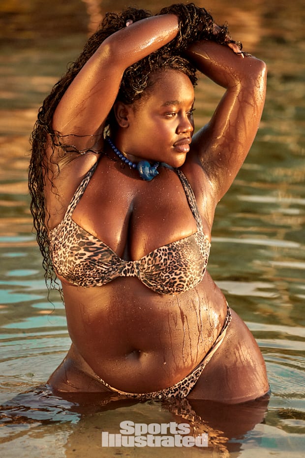 Achieng Agutu was photographed by Ben Watts in Bermuda.