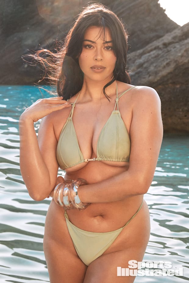 Lauren Chan was photographed by Ben Watts in Bermuda.