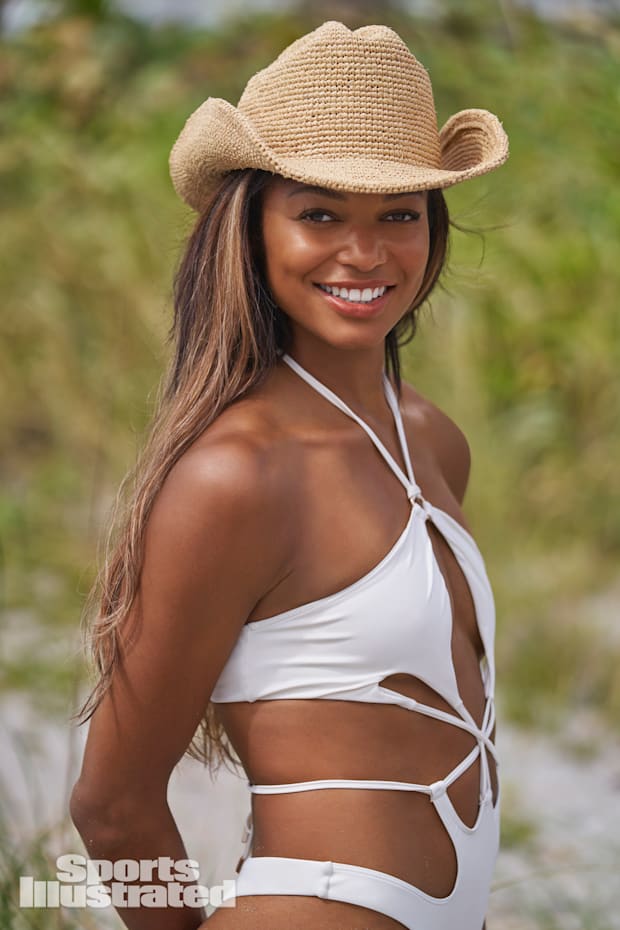 Gabby Thomas was photographed by Ben Horton at The Boca Raton.