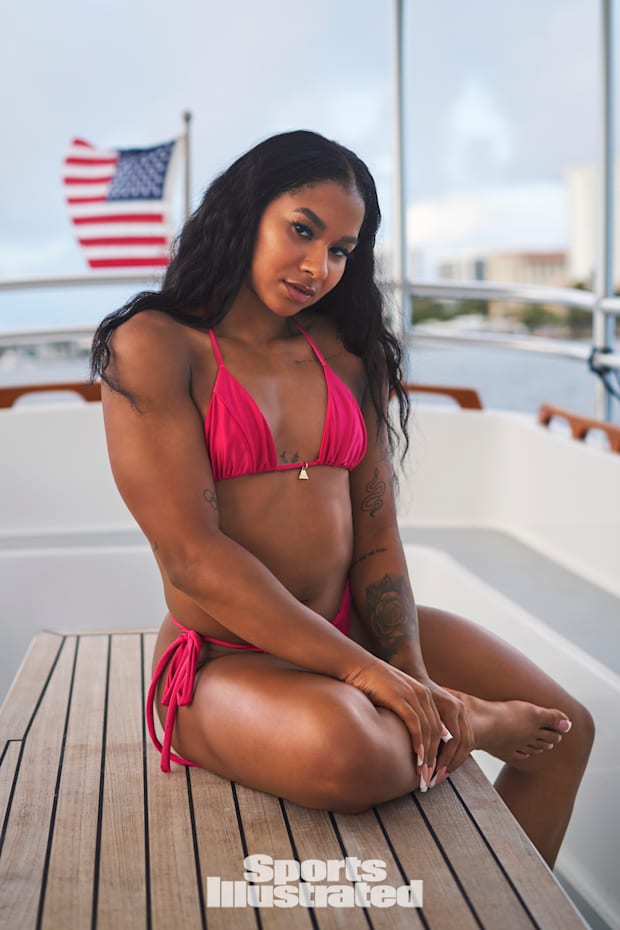 Jordan Chiles was photographed by Ben Horton at The Boca Raton.