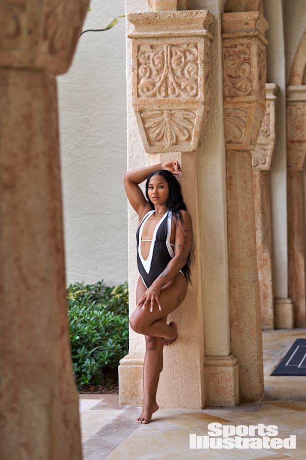 Jordan Chiles was photographed by Ben Horton at The Boca Raton.