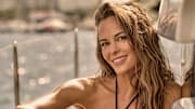 Jena Sims was photographed by Yu Tsai in Mexico. Swimsuit by JOHANNA ORTIZ VACATION. Rings by Karine Sultan.