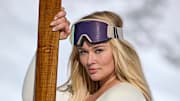 Hunter McGrady was photographed by Derek Kettela in Switzerland. Swimsuit by Sienna Swim. Goggles by Blenders.