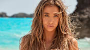 Katie Austin was photographed by Ben Watts in Bermuda. 