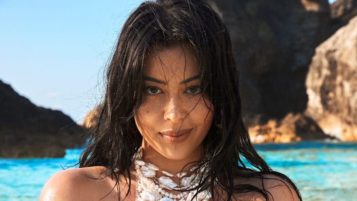 Lauren Chan was photographed by Ben Watts in Bermuda. Swimsuit by SUNCILLO. Necklace by Presley Oldham. Lauren Chan was photographed by Ben Watts in Bermuda. Swimsuit by SUNCILLO. Necklace by Presley Oldham.