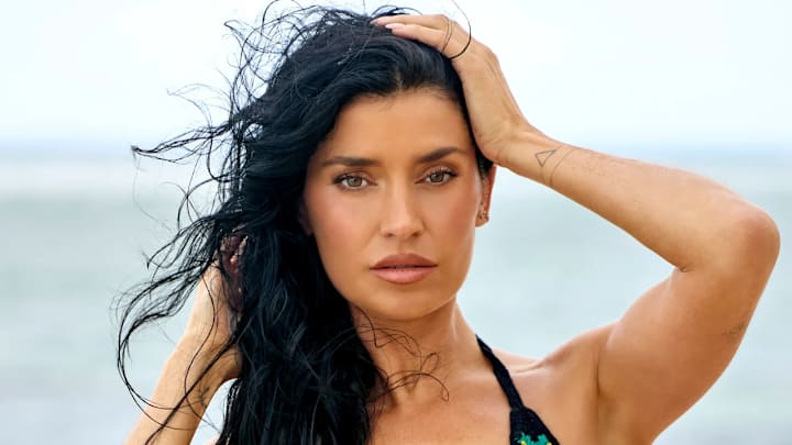 Nicole Williams English was photographed by Yu Tsai in Jamaica. Swimsuit by Indah. Nicole Williams English was photographed by Yu Tsai in Jamaica. Swimsuit by Indah.