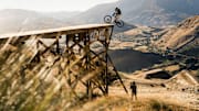 Second place finisher, Carson Storch, representing the USA during one of his runs on the Natural Selection Bike Tour 2025