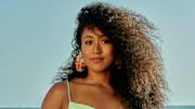 Naomi Osaka was photographed by Yu Tsai in Malibu, Calif. Swimsuit by Frankies Bikinis x Naomi Osaka. Earrings by Taylor Nikole.