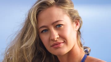 Nelly Korda was photographed by Ben Horton at The Boca Raton. Swimsuit by Yasmine Eslami.