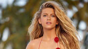 Xandra Pohl was photographed by Derek Kettela in Belize. Swimsuit by Oséree.