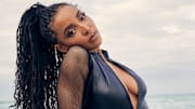 Tinashe was photographed by James Macari in Hollywood, Fla. Swimsuit by Yandy.