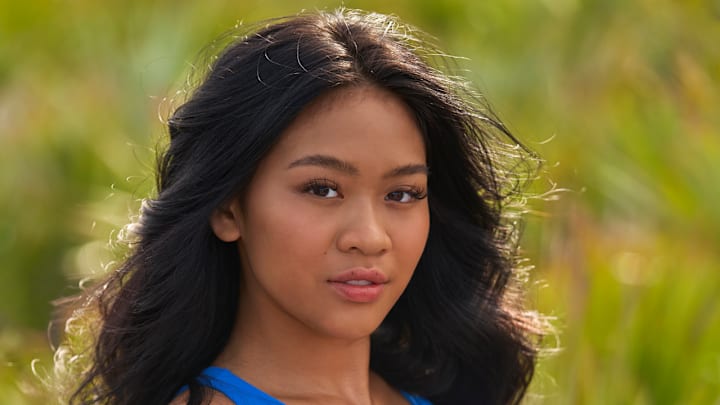 Suni Lee was photographed by Ben Horton at The Boca Raton. Swimsuit by Ark Swimwear.