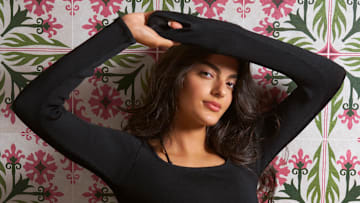 Toni Breidinger was photographed by Ben Horton at The Boca Raton. Shirt by Gil Rodriguez.