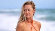 Nelly Korda was photographed by Ben Horton at The Boca Raton. Swimsuit by Bad N Bare. Sarong by AWAY THAT DAY.
