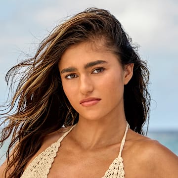 Rayna Vallandingham was photographed by Yu Tsai in Jamaica. Swimsuit by Akoia Swim.