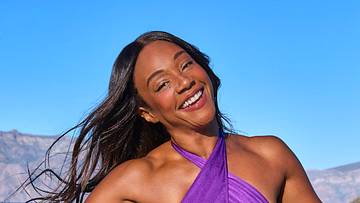 Tiffany Haddish was photographed by James Macari in Loreto, Baja California Sur, Mexico. Swimsuit by Dolce and Gabbana.